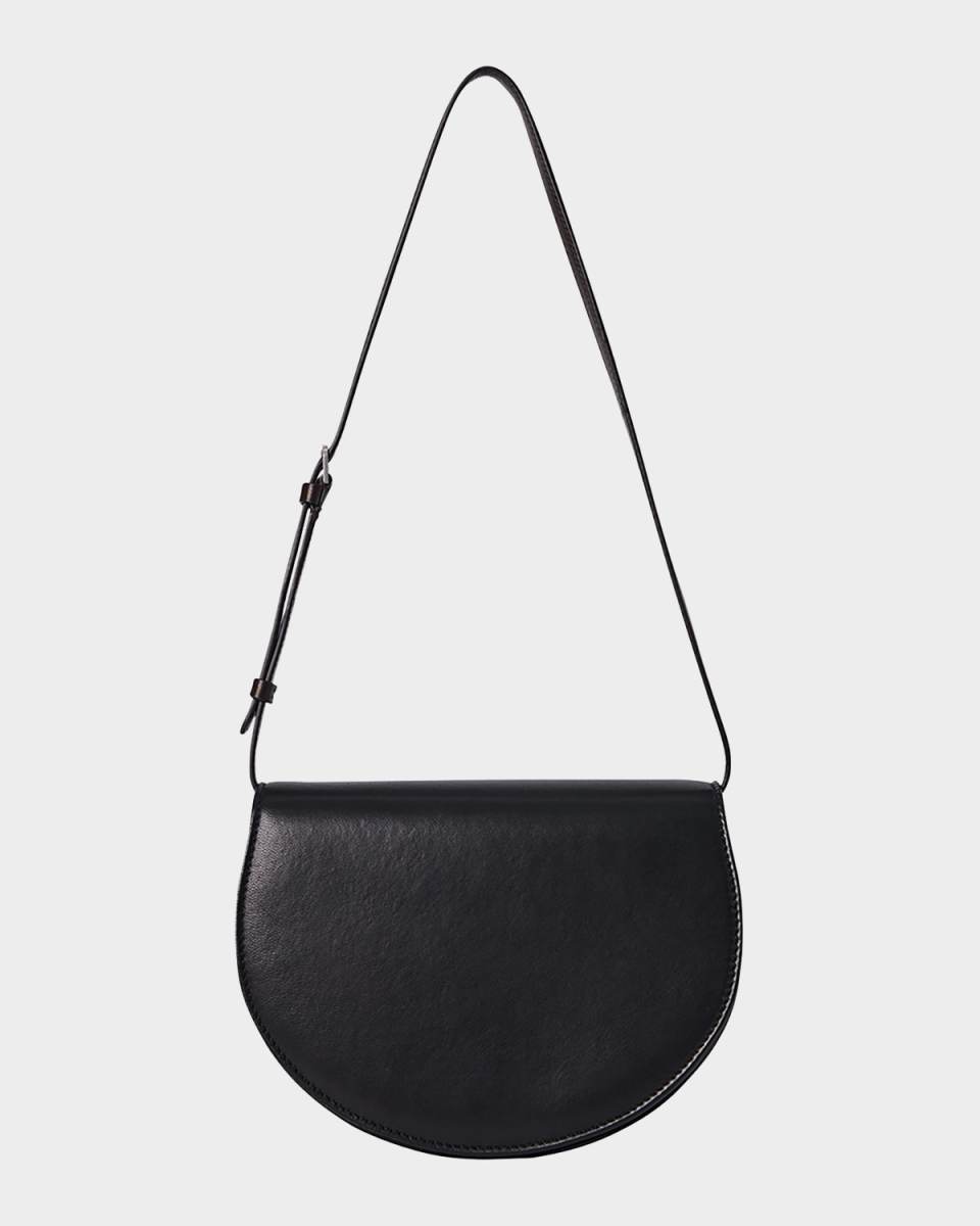 Canteen Saddle Shoulder Bag in Napa Leather